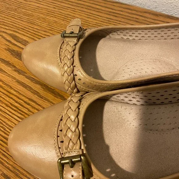 Cliffs by White Mountain Tan Slip on Flats - Picture 6 of 10